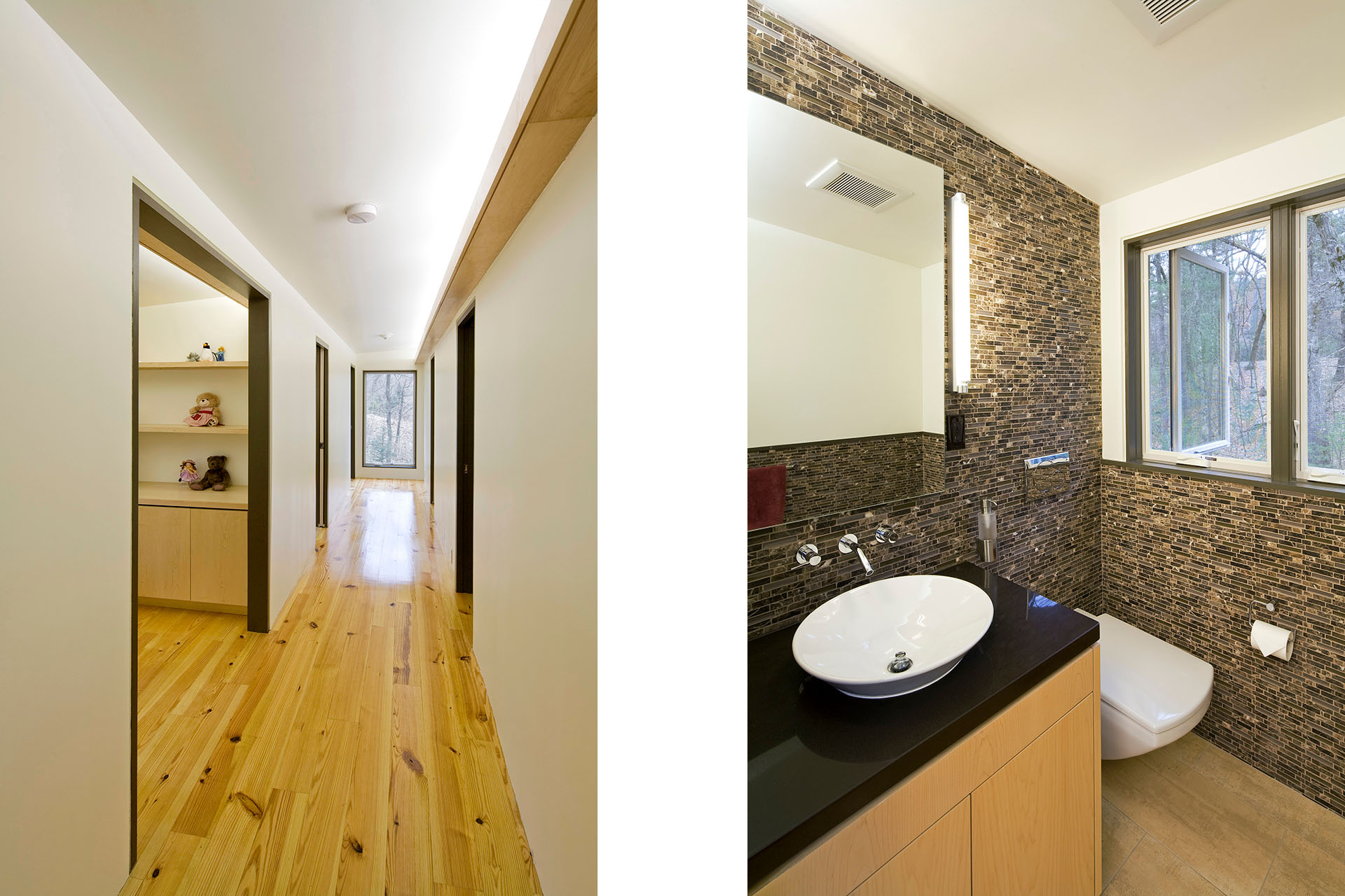 Hallway + Half Bath