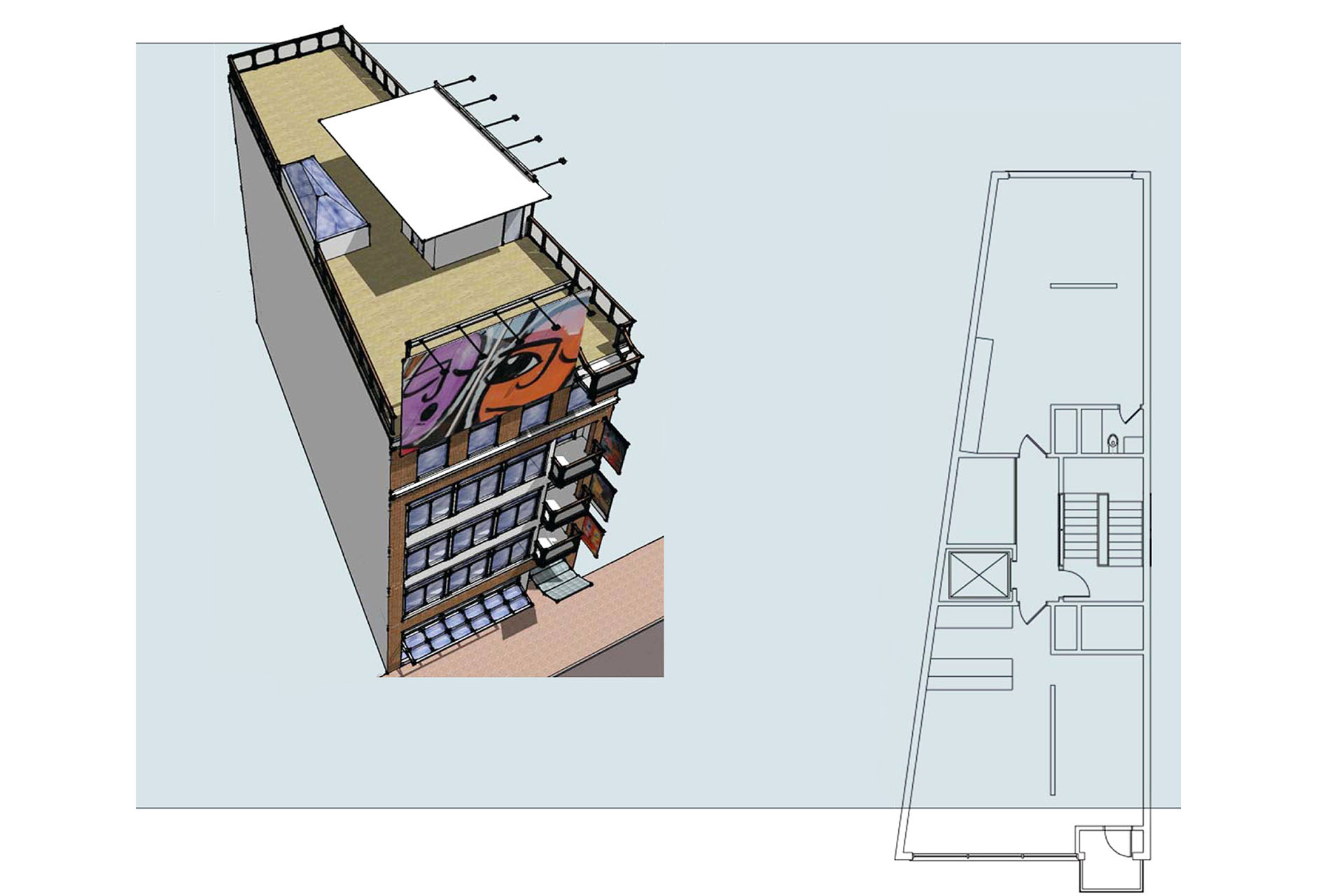 3D View + Floor Plan