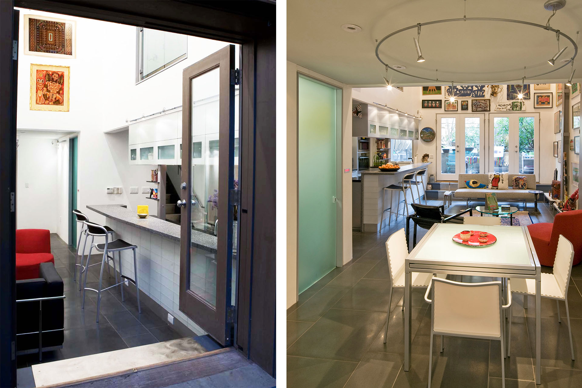 Bar View from Patio + Dining Room